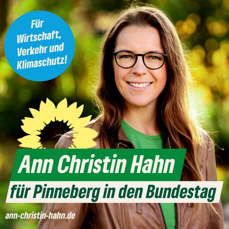 Wirtschaft, Verkehr und Klimaschutz: Unsere Bundestagskandidatin Ann Christin Hahn